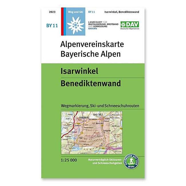 ALPENVEREIN - BY 11 ISARWIKEL BENEDIKTENWAND 1 25 000