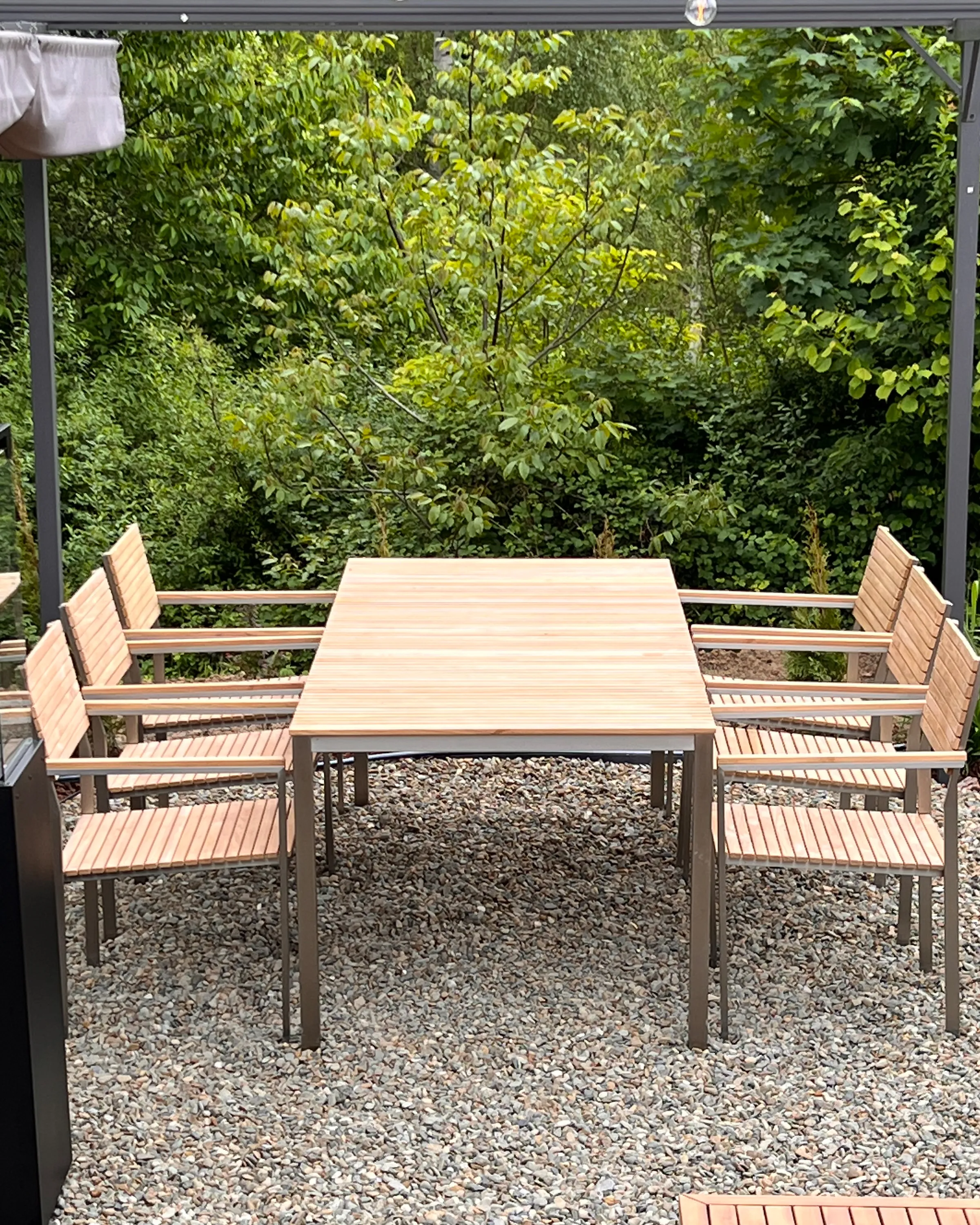Set van 6 tuinstoelen VIAREGGIO Teakhout Bruin