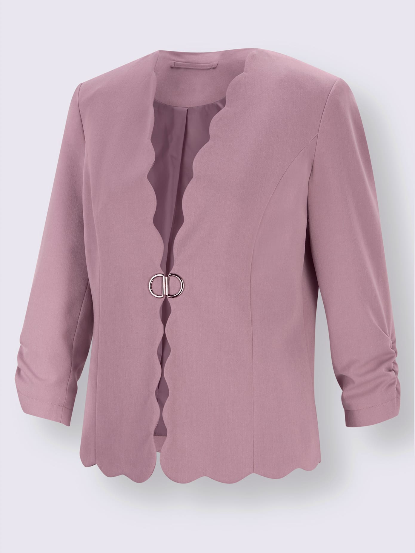 Blazer mélange de matières facile d'entretien
