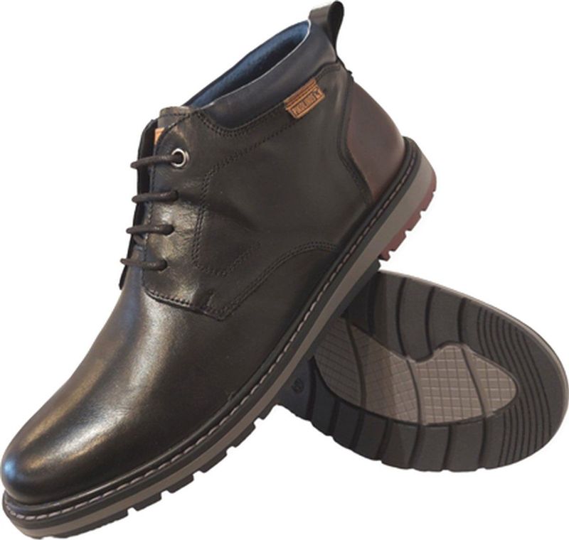 Pikolinos - Berna - Enkellaars - Black - 100% Rundleer