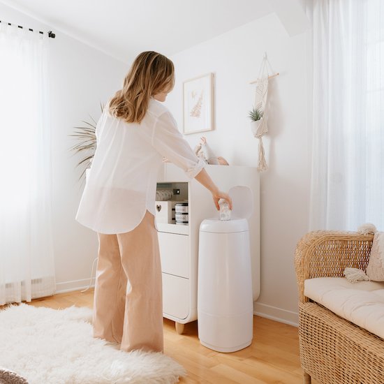 Poubelle à couches Dress Up XL   Blanc        de               Angelcare