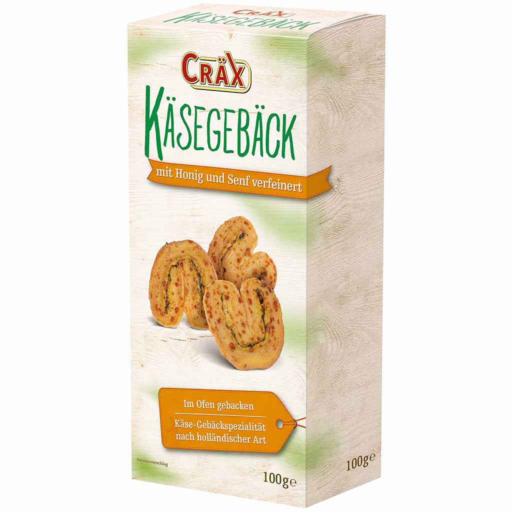 Cräx Käsegebäck mit Honig und Senf 100g MHD:30.9.25
