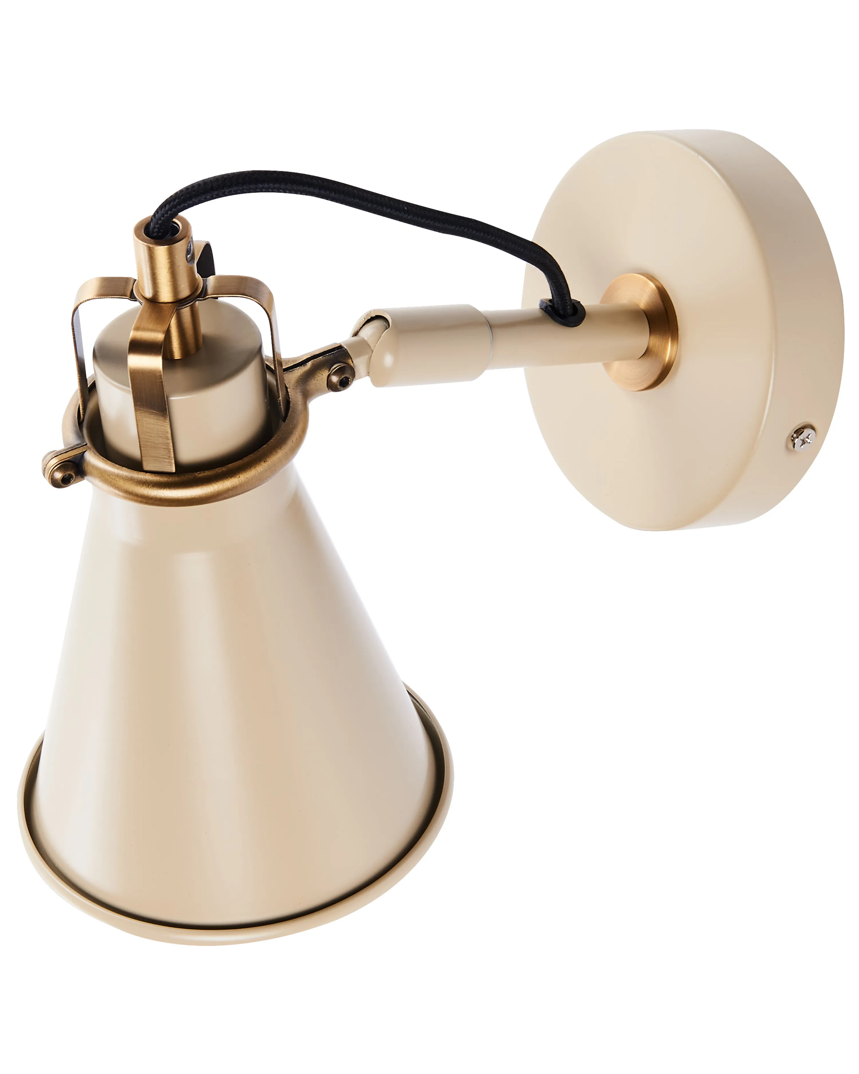 Set van 2 wandlampen MOYOLA verstelbaar Metaal Beige