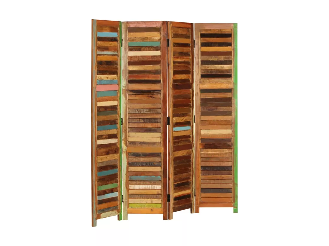Cloison de séparation Bois de récupération massif 170 cm