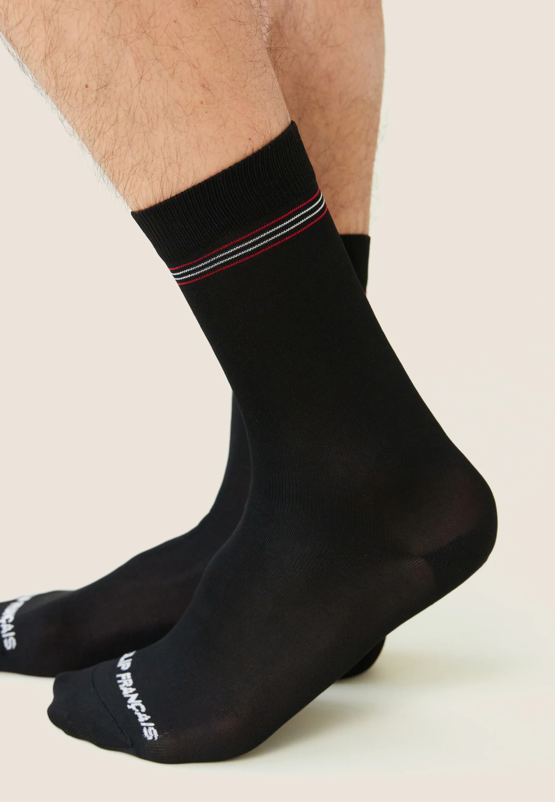 Chaussettes mi-hautes-Leo Noir