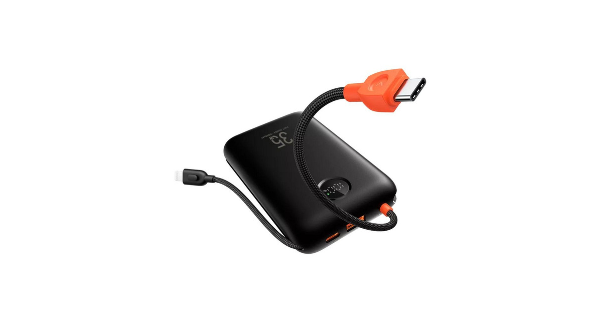 VEGERK2 powerbank 20.000 mAh  (Zwart/oranje)