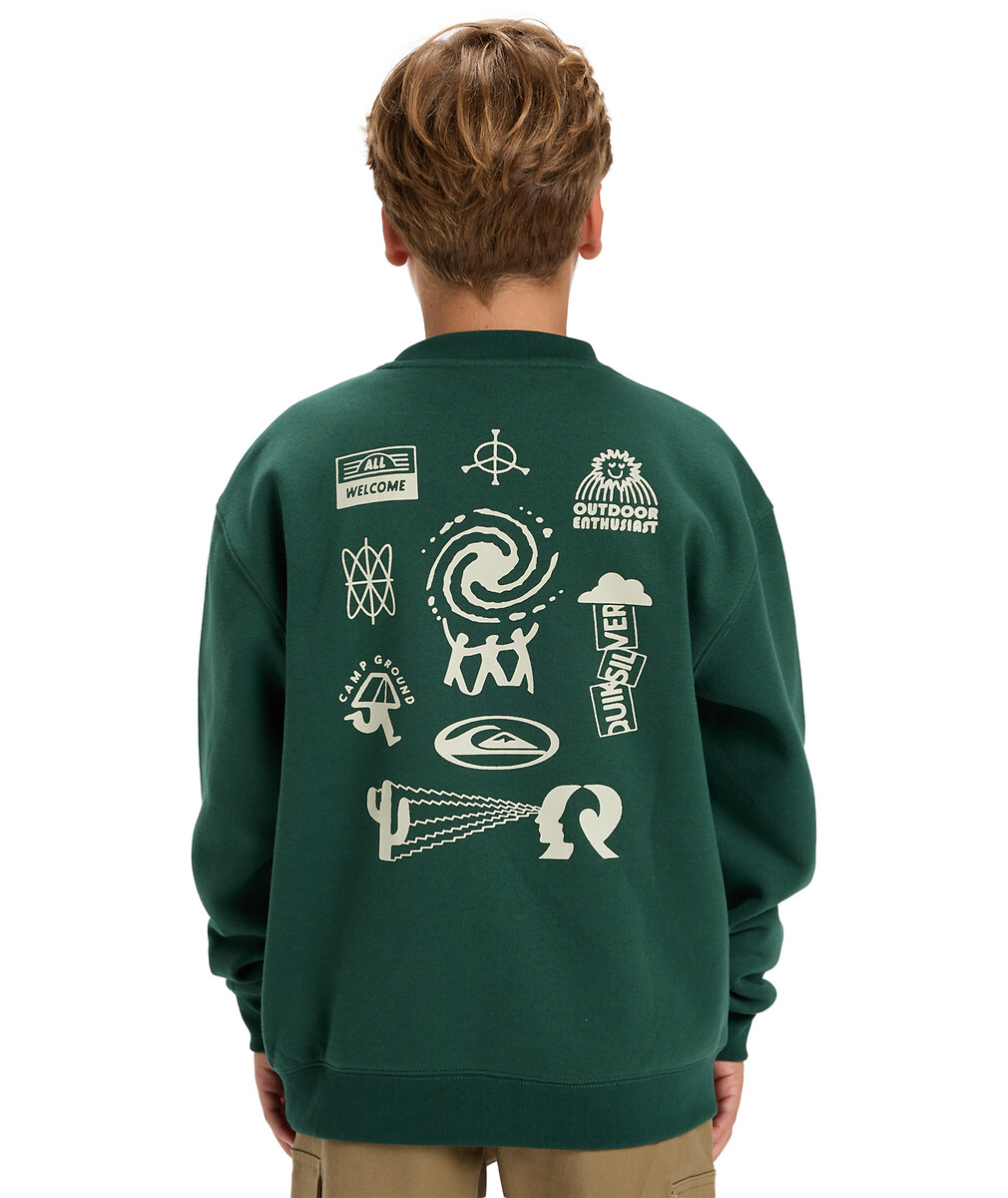 QUIKSILVER<br>Moletom com capuz feito de lã escovada