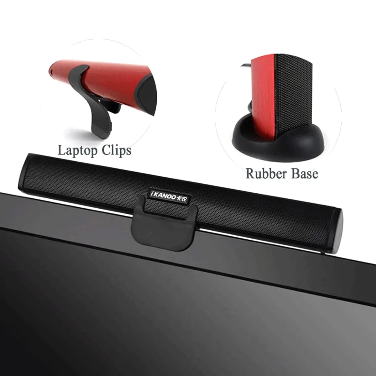 Universal Colonne Rouge USB - Noir