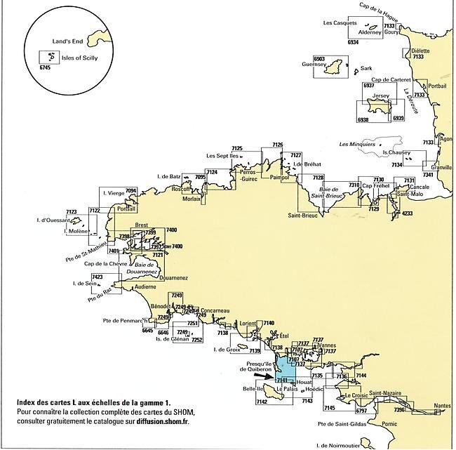 EPSHOM - 7141L BAIE DE QUIBERON