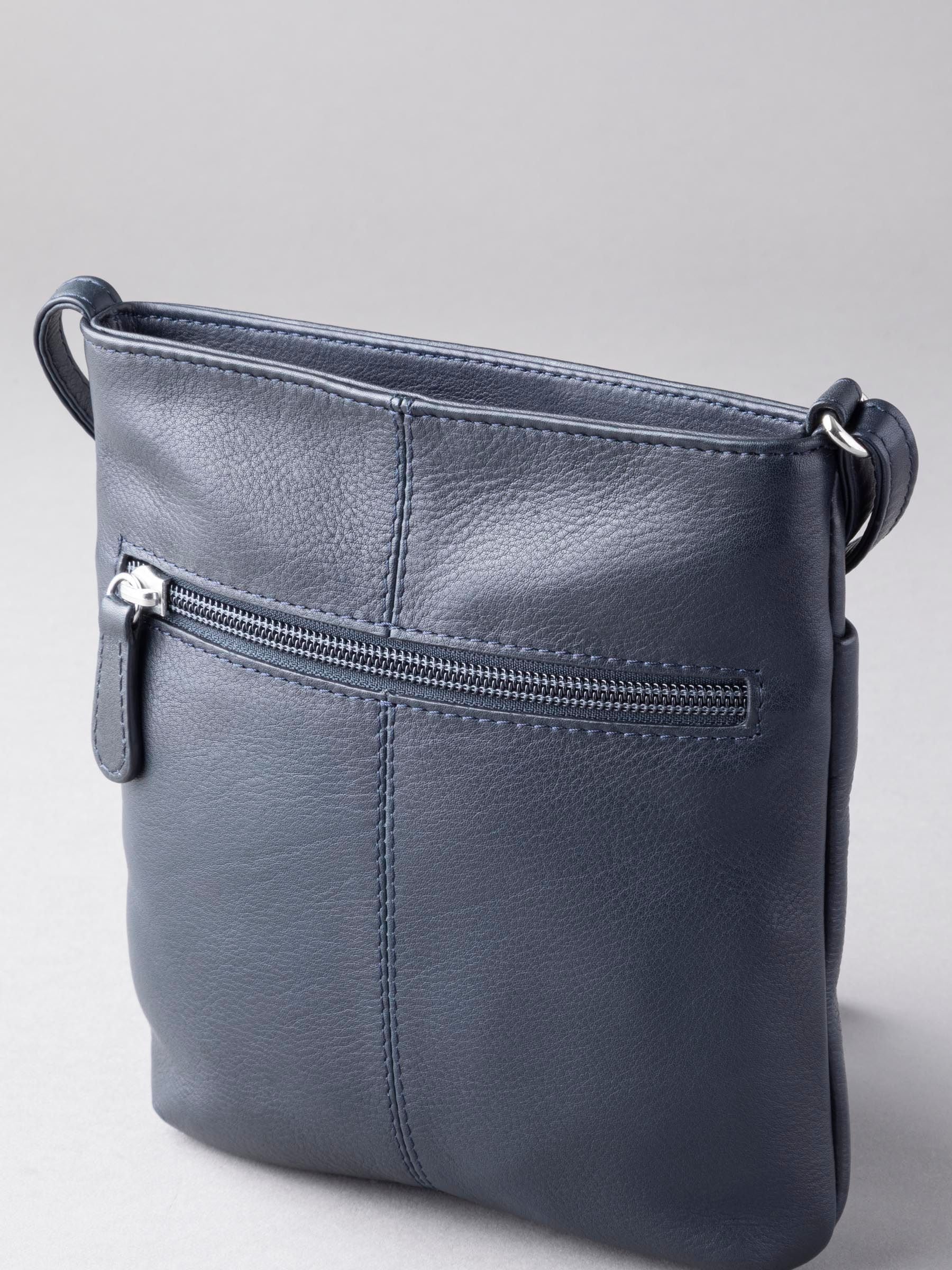Marineblauw - Lakeland Leather Lowther Schoudertas