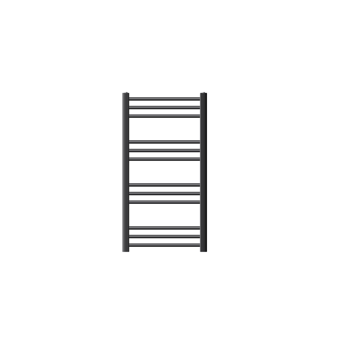 ECD Germany Sahara badkamerradiator - 500 x 800 mm - Antraciet - recht met zijaansluiting - radiator handdoekwarmer handdoekdroger