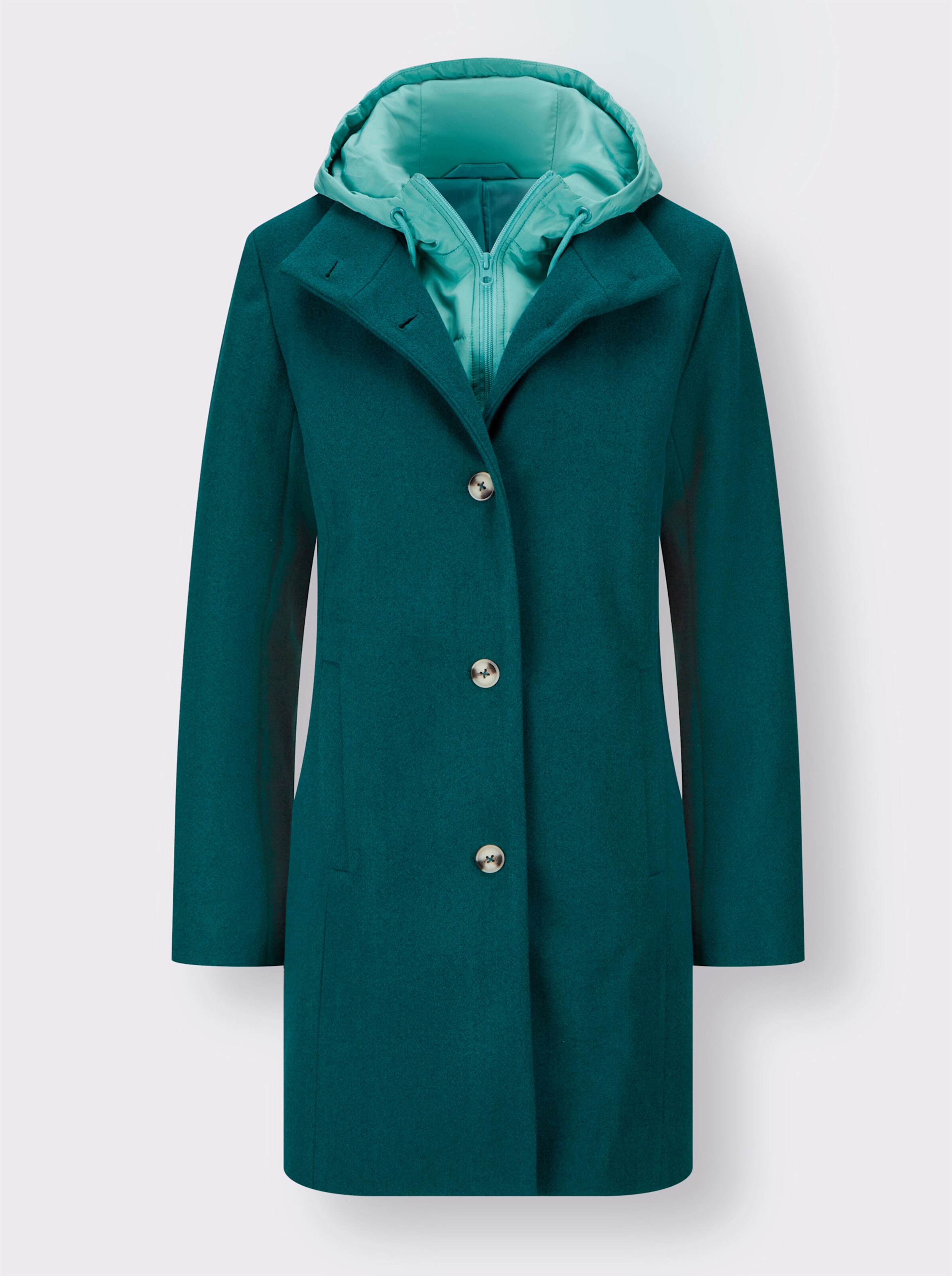 2-in-1-Jacke in Longform