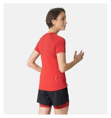 Maillot Manches Courtes Odlo X-Alp Trail 1/2 Zip Femme Rouge
