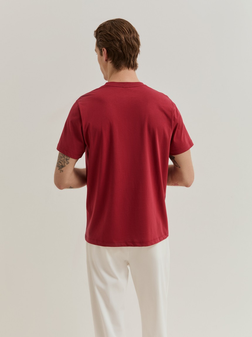 T-shirt de manga curta em algodão