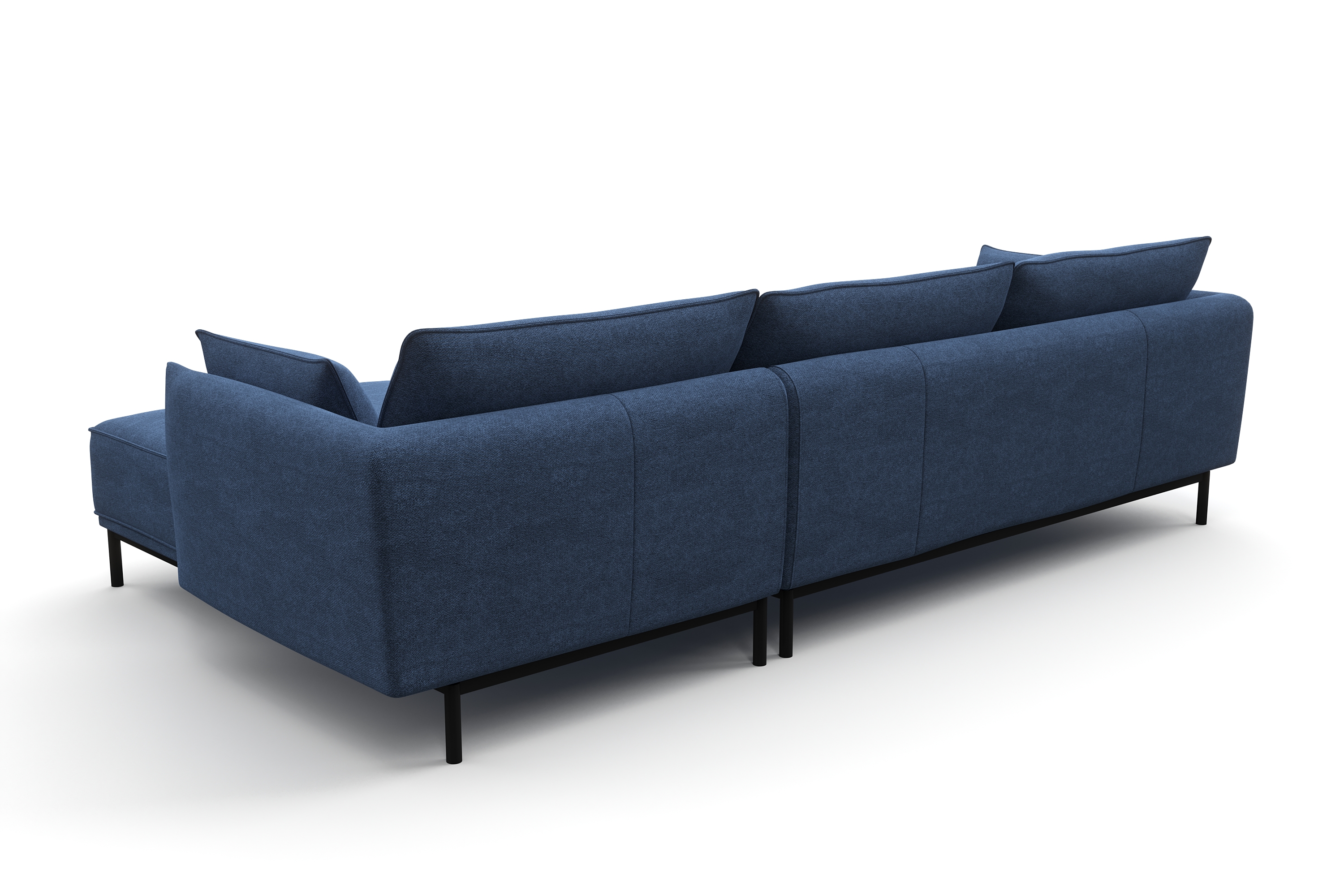 Ecksofa ELVIS rechts blau