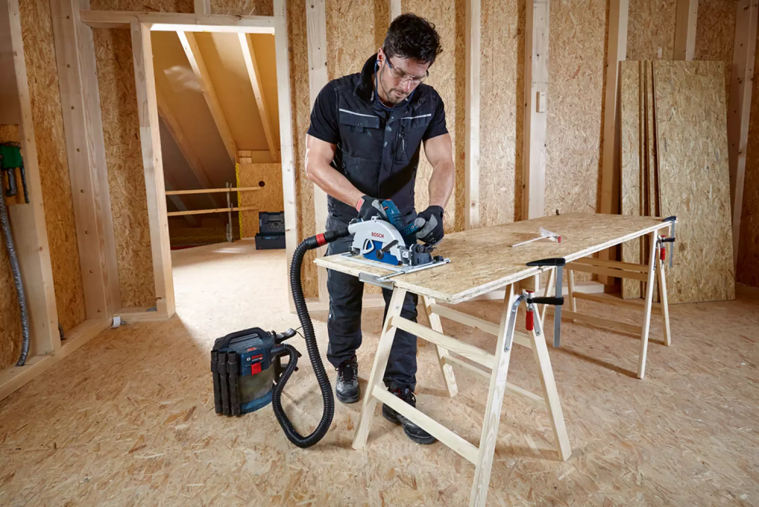 Bosch GKS 18V-68 GC 18V Li-Ion accu BiTurbo cirkelzaag body in L-Boxx - 190 x 30 mm - koolborstelloos