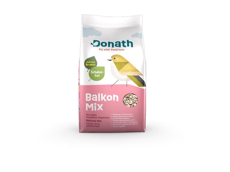 Donath Wintervogelfutter Balkon Mix, 1 kg Futter für freilebende Vögel