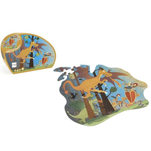 Scratch europe vloerpuzzel draak - 61st