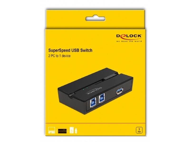 Delock USB-Switch 11495 Sharing-Switch für zwei Computer