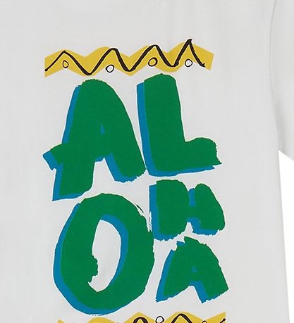 Stella McCartney Kids T-shirt - Hvid/ Grøn m. Print