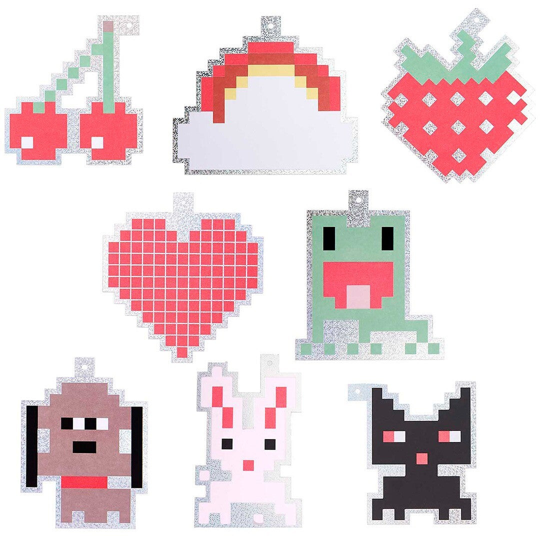 Cadeaulabels pixel - 8st