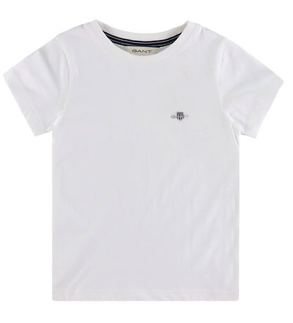 GANT T-Shirt - Shield - Weiß