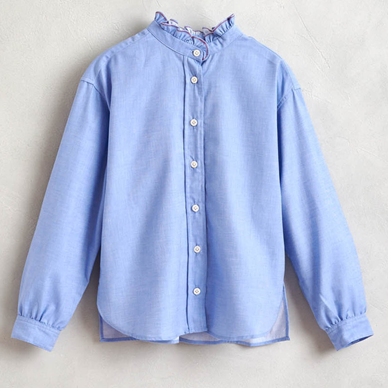 Bellerose Chemise Angle en Coton organique bleu clair