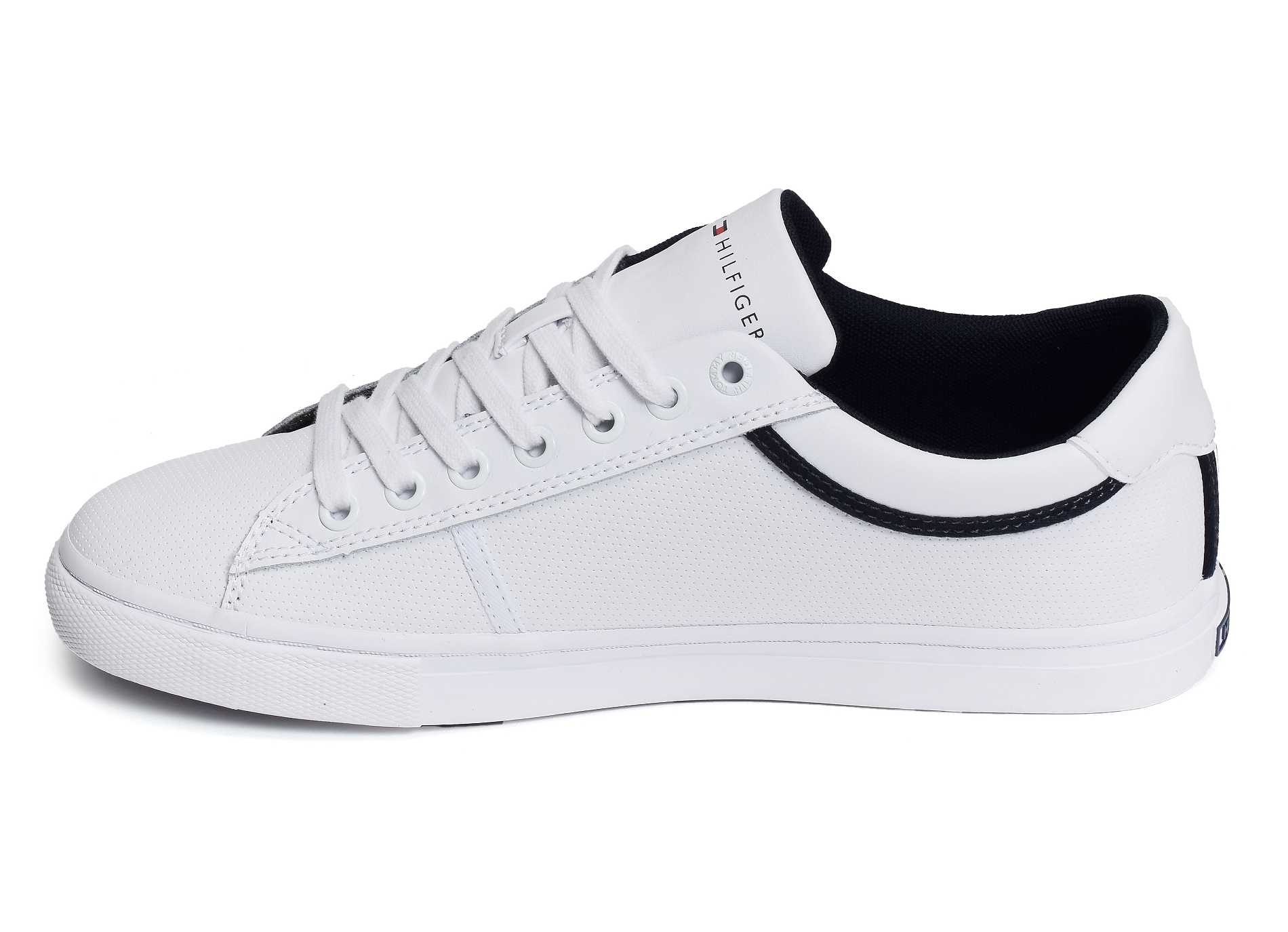 Iconic leather vulc punched 4166 blanc