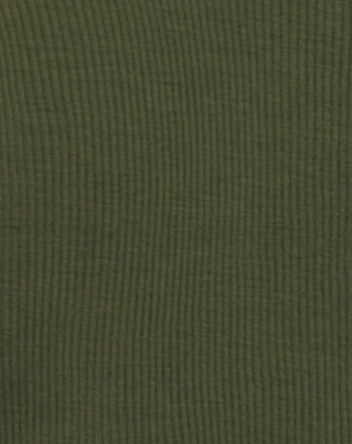 Langarm-Body BERRY mit Wolle in olive