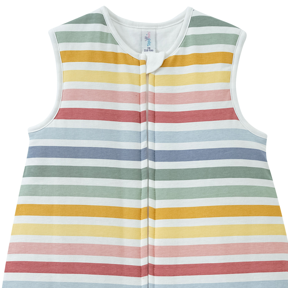 Topomini Baby Schlafsack mit Allover-Muster gelb / weiss / bunt