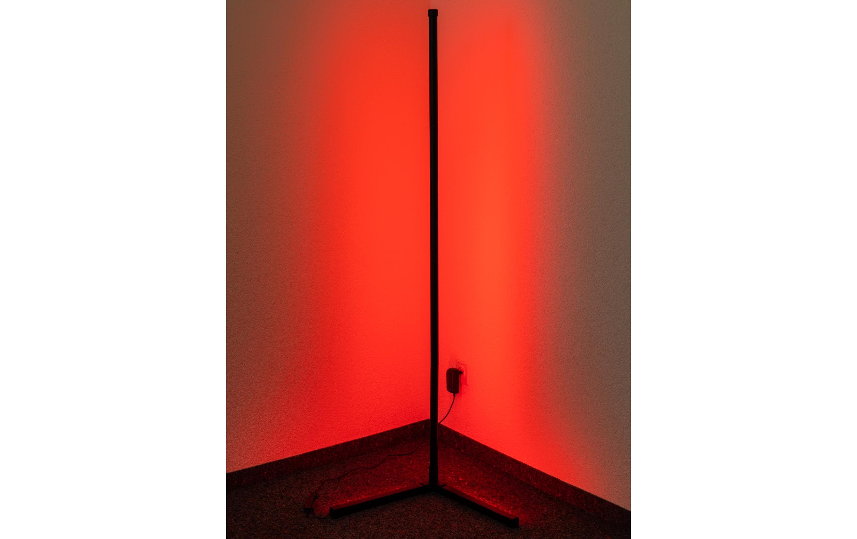 Stehleuchte LED Ambilight, Triangle, RGBW, SchwarzSteuerbare Stehlampe mit variabler Farbtemperatur