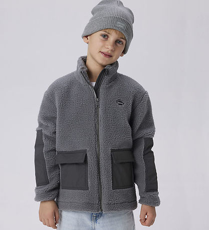 Name It Fleecejacke - NkmMonico - Teddy - Spottdrossel