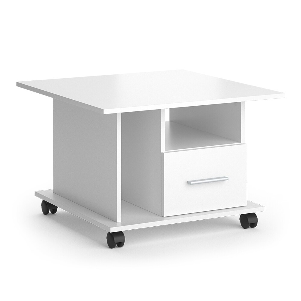 Vicco Couchtisch Sofatisch Beistelltisch Ender Weiß Wohnzimmertisch Schublade