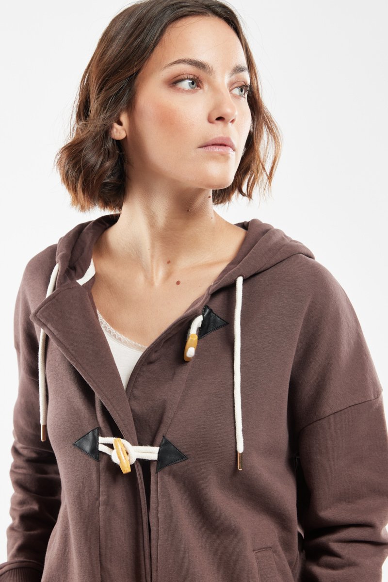 Veste molletonnée homewear - coton