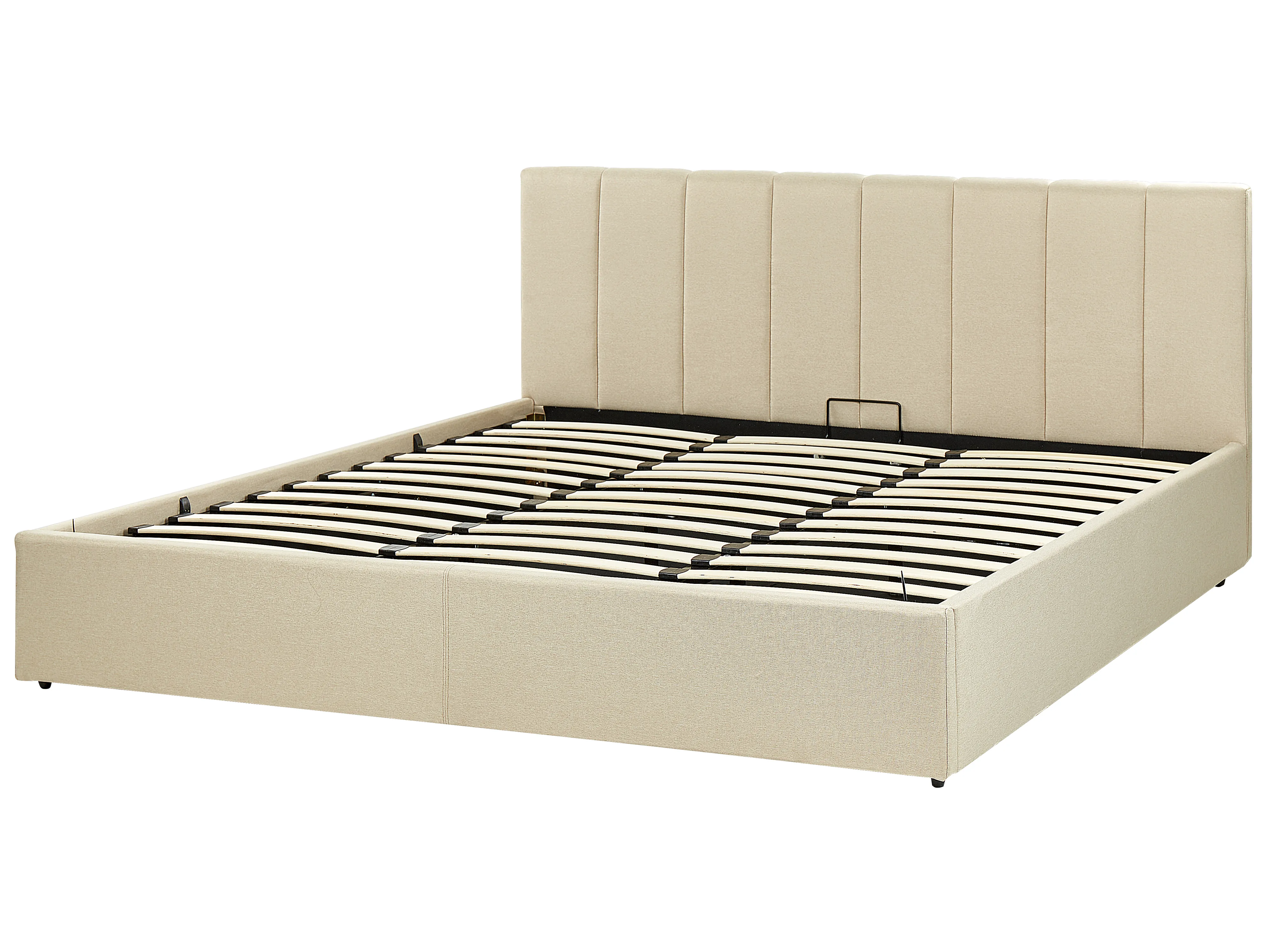 Bed met opbergruimte Stof DREUX 180 x 200 cm Beige