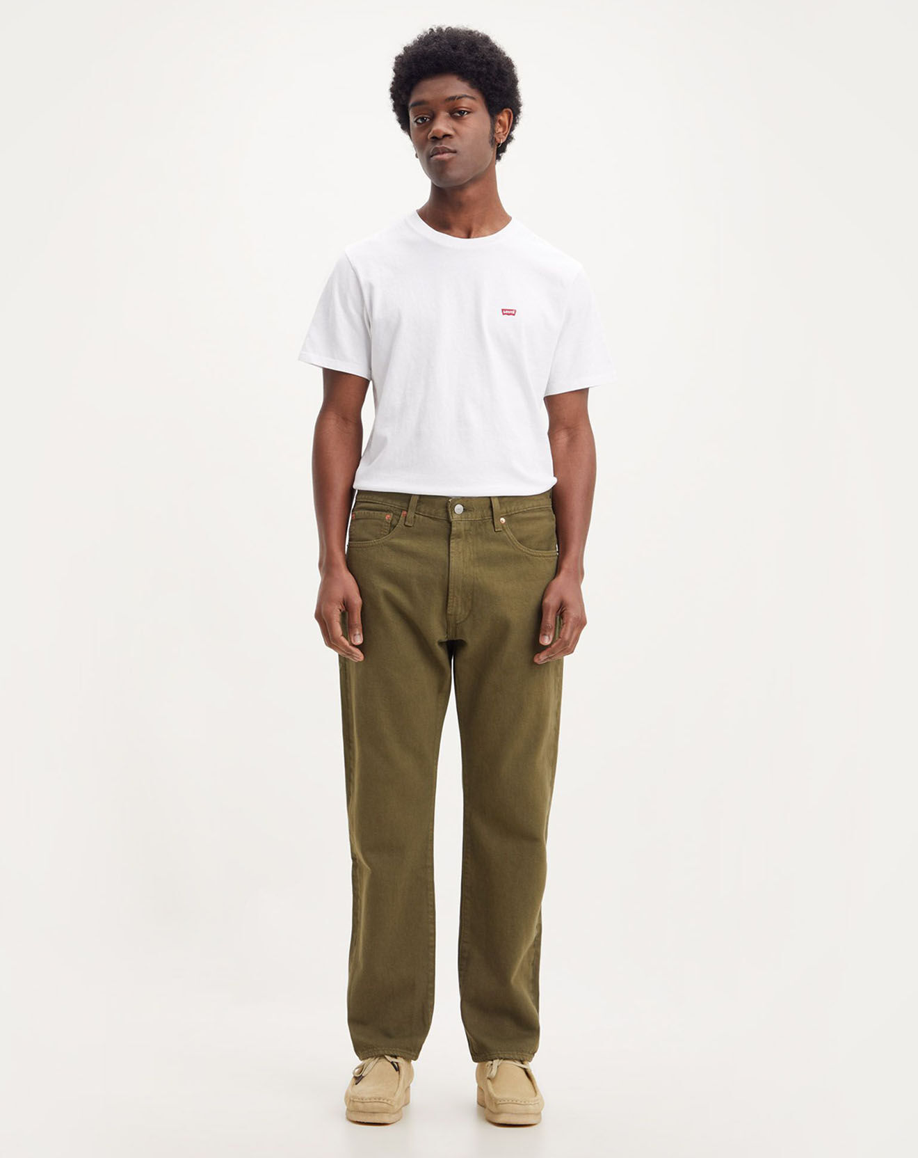 Levi's® Jean 551™ Z en Coton & Chanvre Authentic Straight vert kaki