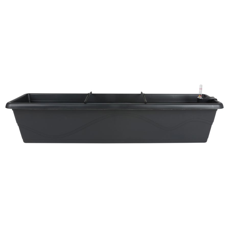 Blumenkasten Extra Line mit Bewässerungssystem 79x16,5x20,5cm Anthrazit