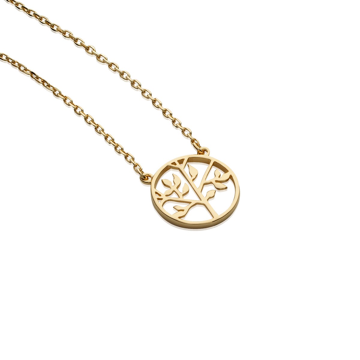Collier Brillaxis arbre de vie doré