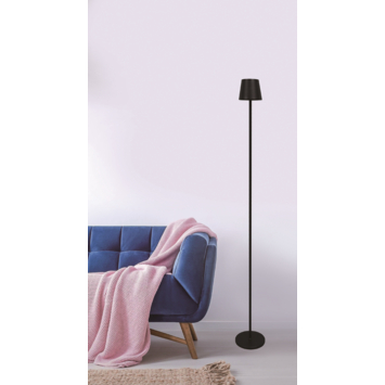 Vloerlamp Linea draadloos LED 3W USB oplaadbaar, zwart