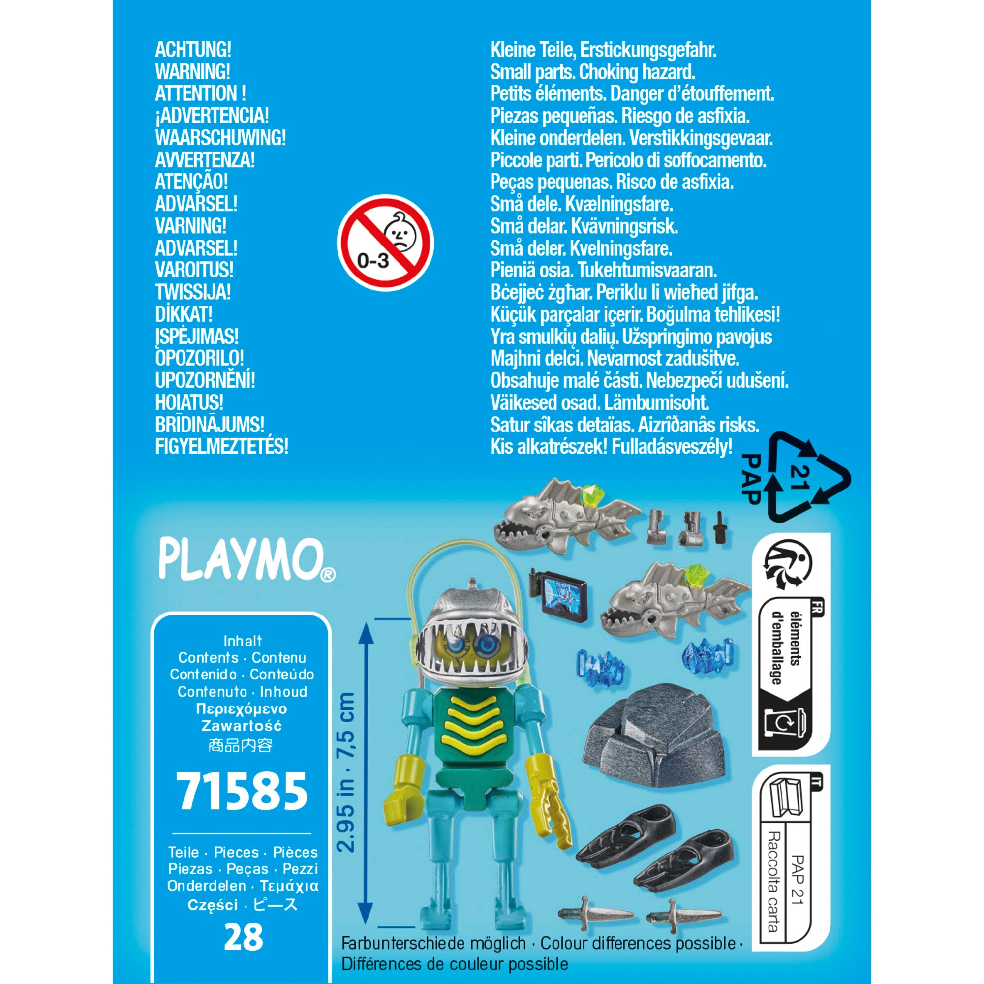 PLAYMOBIL Konstruktionsspielzeug specialPLUS Robotertaucher
