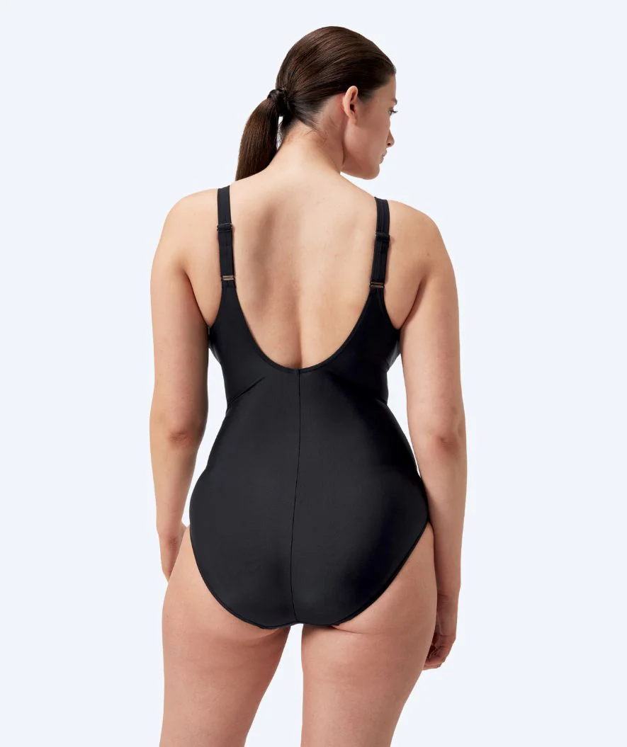 Speedo badedragt med indlæg til damer - Shaping Cross Knot - Sort