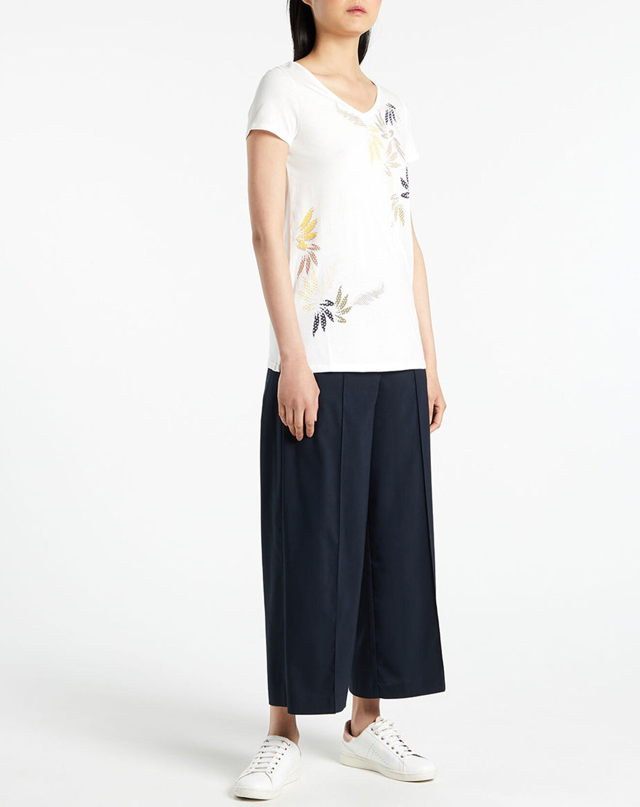 Esprit T-Shirt imprimé Palmier blanc