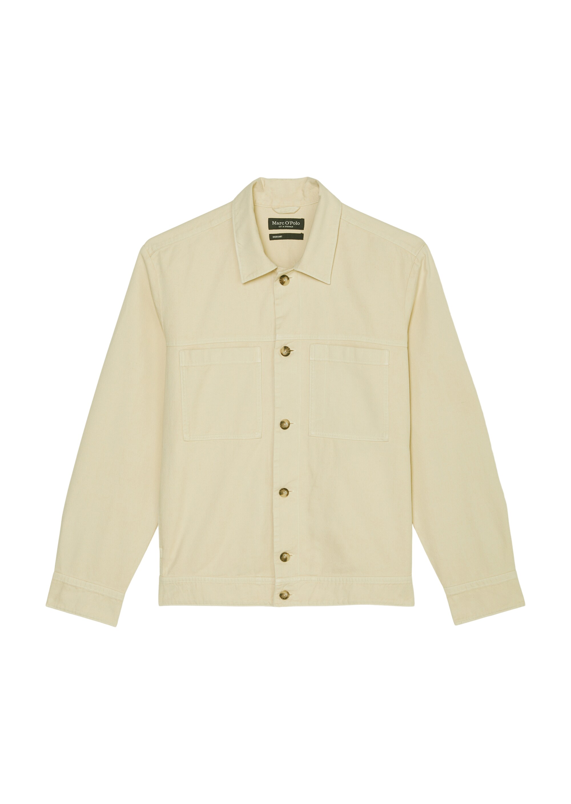 Overshirt aus Bio-Baumwolle und Leinen