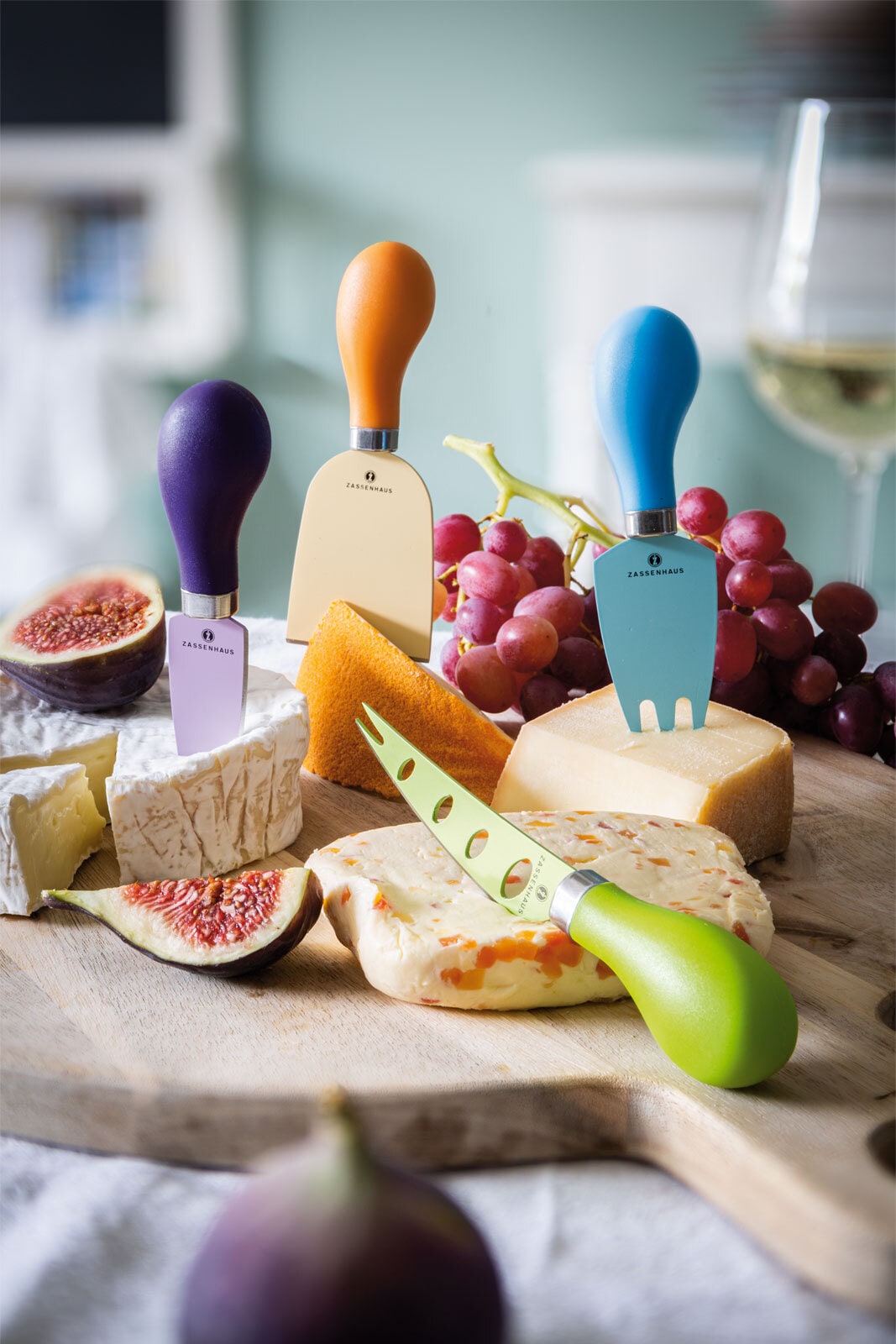 ZASSENHAUS Käsemesser-Set EASY CUT 4-teilig mehrfarbig