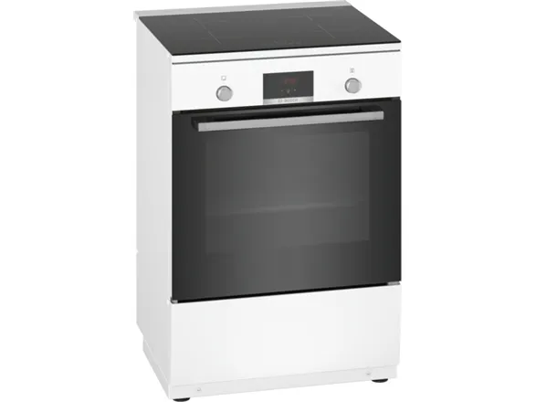 Bosch Serie | 4 HLN39A020 - Komfur - fritstående - bredde: 60 cm - dybde: 60 cm - højde: 90 cm - med selv-rengøring - hvid