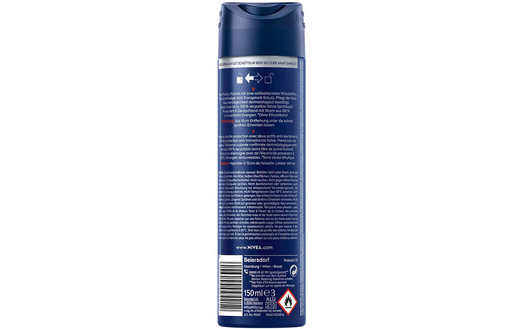 Deo Spray Dry Impact 150 mlDeo für Herren sorgt für ein langanhaltend trockenes und angenehmes Gefühl