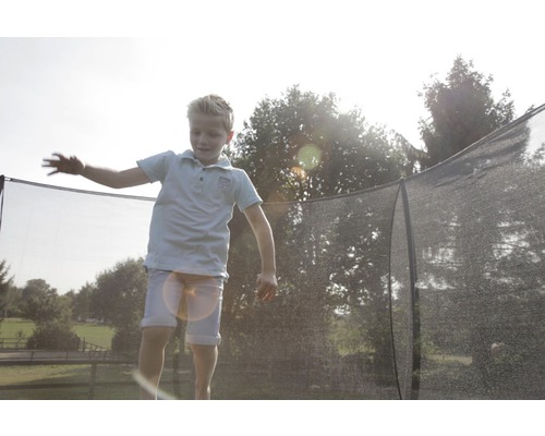 EXIT Silhouette Ground trampoline met veiligheidsnet Ø 244 cm lime