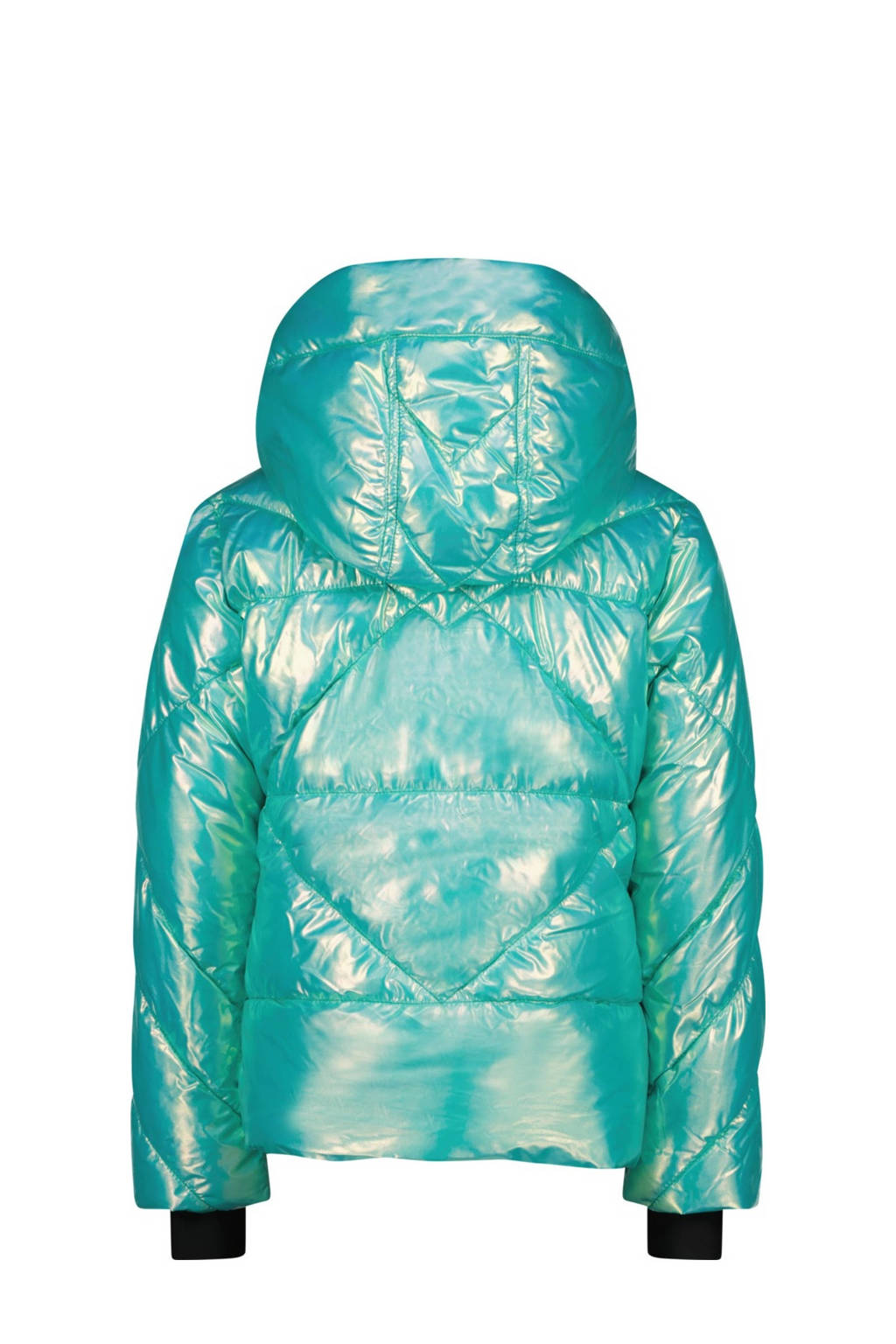 Vingino gewatteerde winterjas Teila turquoise metallic