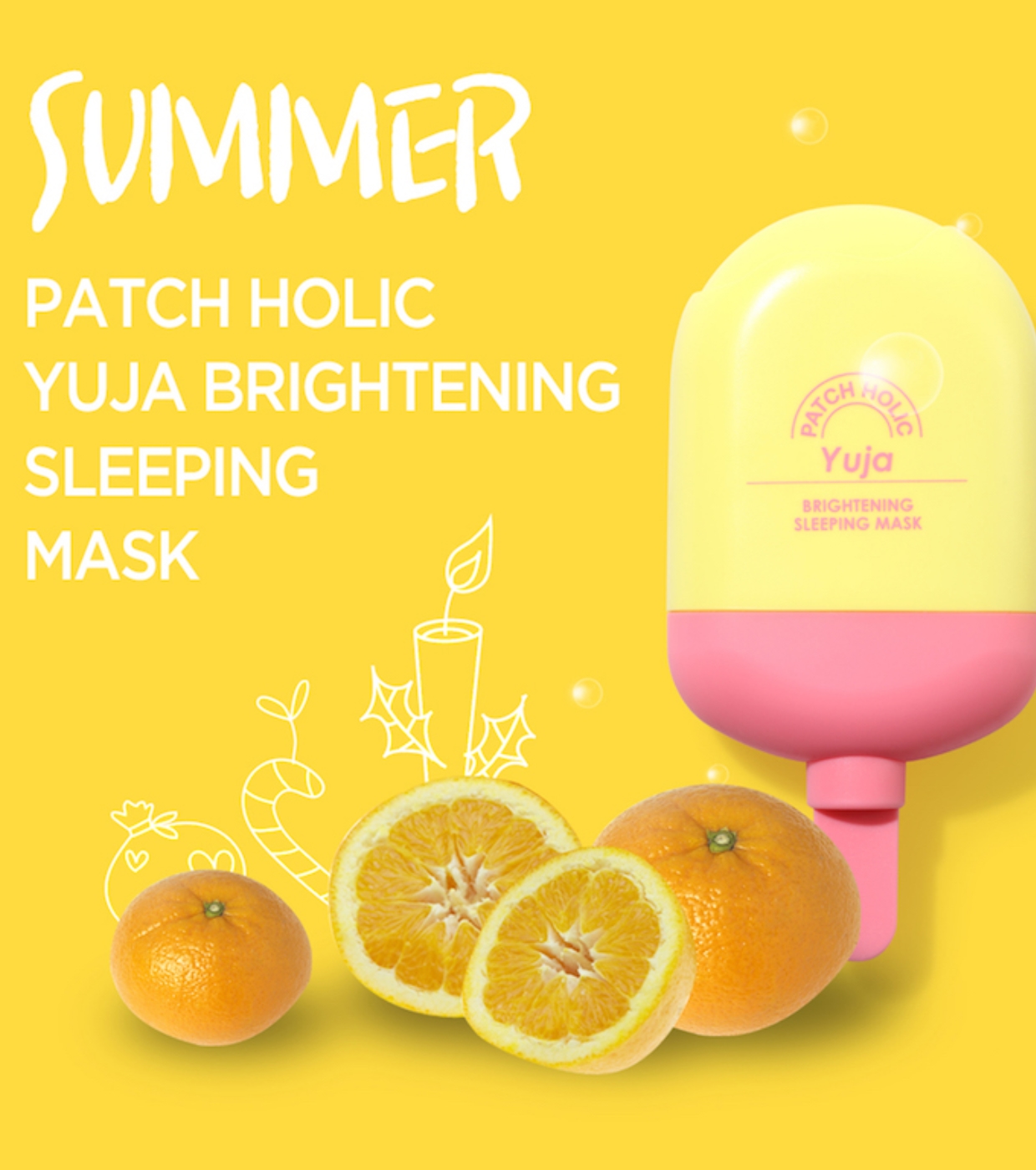 Patch Holic - Máscara Noturna Yuja Brightening Sleeping Mask