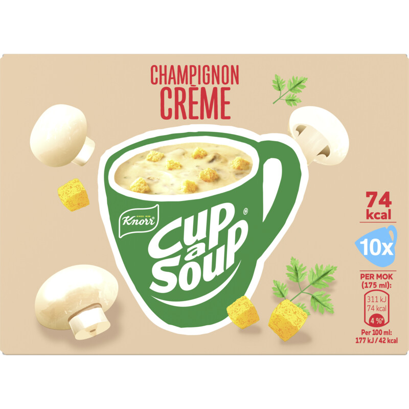 Knorr Cup-a-soup champignon crème 10-pack